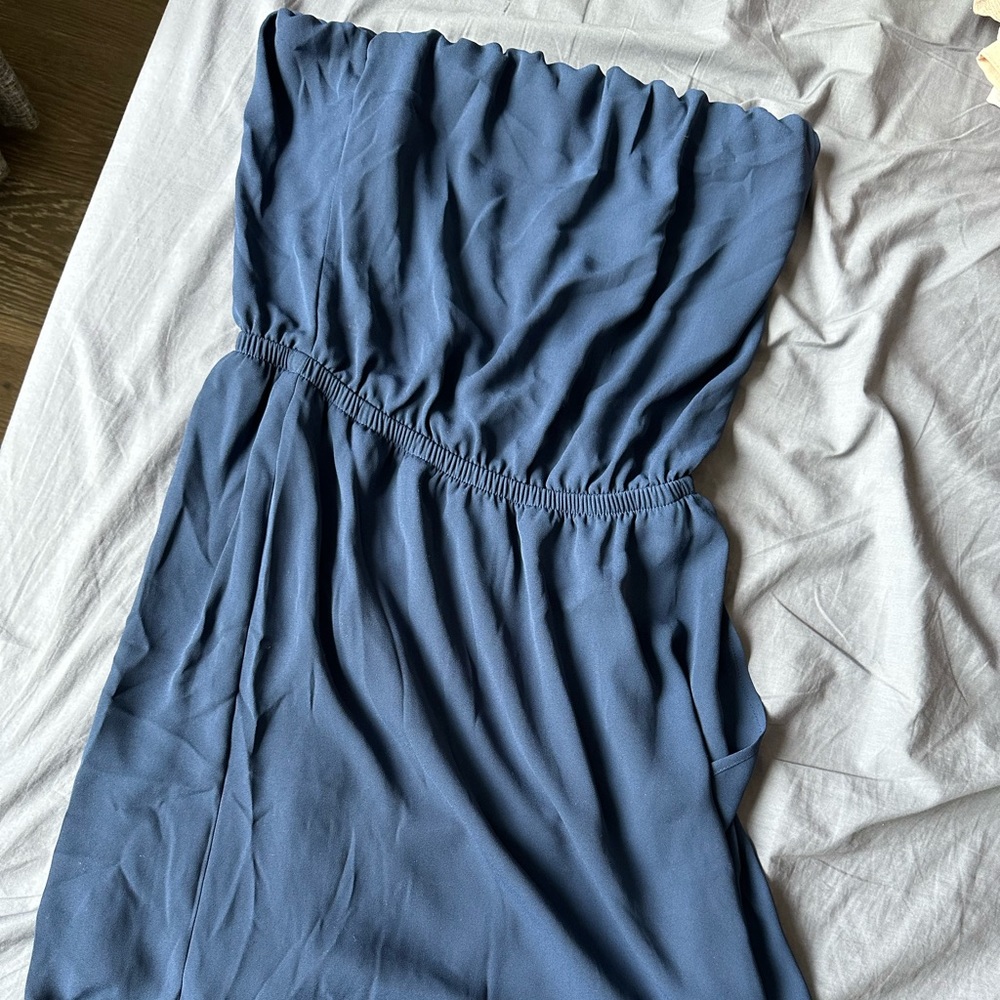 Express xs blue casual dress- tube top dress